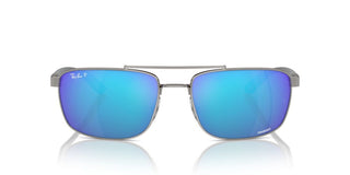 Ray-ban Rb 3737ch Unisex Ruthenium Squared Sunglasses