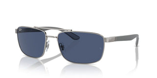 Ray-ban Rb 3737 Unisex Ruthenium Pilot Sunglasses