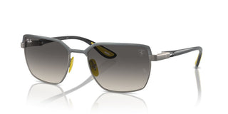 Ray-ban Rb 3743m Unisex Ruthenium Geometric Sunglasses