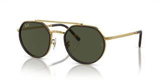 Ray-Ban RB 3765 unisex Gold Geometric Sunglasses