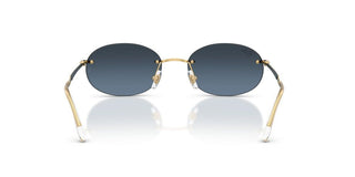 Ray-Ban RB 3767 unisex Gold Oval Sunglasses