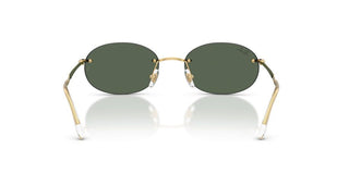 Ray-Ban RB 3767 unisex Gold Oval Sunglasses