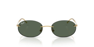 Ray-Ban RB 3767 unisex Gold Oval Sunglasses