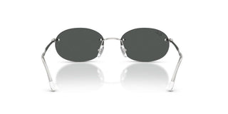 Ray-Ban RB 3767 unisex Silver Oval Sunglasses