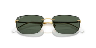 Ray-Ban RB 3768 unisex Gold Rectangle Sunglasses