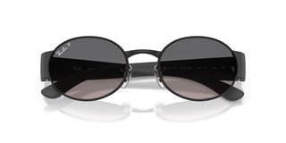 Ray-ban Rb 3770 Unisex Black Oval Sunglasses