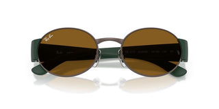 Ray-Ban RB 3770 unisex Brown Oval Sunglasses