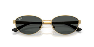 Ray-Ban RB 3774D unisex Gold Oval Sunglasses