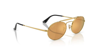 Ray-Ban RB 3775M unisex Gold Round Sunglasses