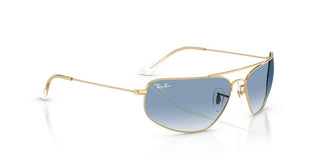 Ray-Ban RB 3780 unisex Gold Geometric Sunglasses