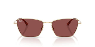 Ray-ban Rb 3783 Unisex Gold Geometric Sunglasses