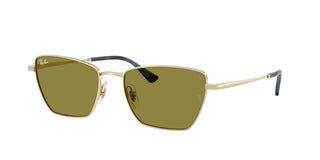 Ray-ban Rb 3783 Unisex Gold Geometric Sunglasses