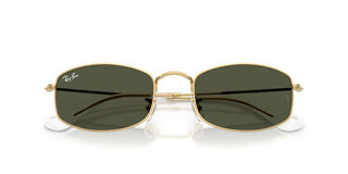 Ray-ban Rb 3832 Unisex Gold Rectangle Sunglasses