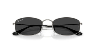 Ray-ban Rb 3832 Unisex Ruthenium Rectangle Sunglasses