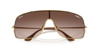 Ray-ban Rb 3897 Unisex Gold Shield Sunglasses