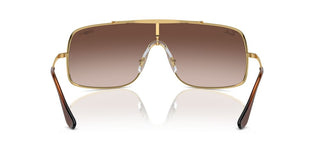 Ray-ban Rb 3897 Unisex Gold Shield Sunglasses