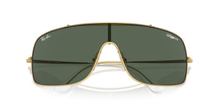 Ray-ban Rb 3897 Unisex Gold Shield Sunglasses