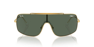 Ray-ban Rb 3897 Unisex Gold Shield Sunglasses