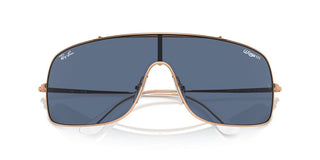Ray-ban Rb 3897 Unisex Rose Gold Shield Sunglasses