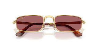 Ray-ban Rb 3927 Unisex Gold Rectangle Sunglasses