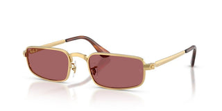Ray-Ban RB 3927 unisex Gold Rectangle Sunglasses