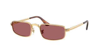 Ray-ban Rb 3927 Unisex Gold Rectangle Sunglasses