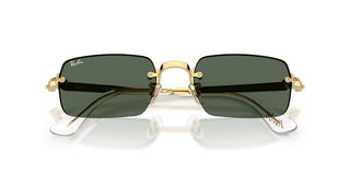 Ray-Ban RB 3928 unisex Gold Rectangle Sunglasses