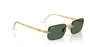 Ray-Ban RB 3928 unisex Gold Rectangle Sunglasses