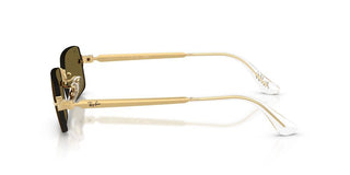 Ray-ban Rb 3928 Unisex Gold Rectangle Sunglasses