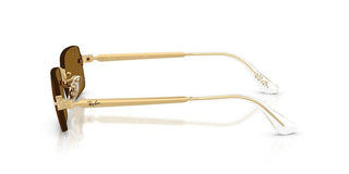 Ray-Ban RB 3928 unisex Gold Rectangle Sunglasses