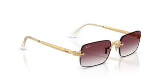 Ray-Ban RB 3928 unisex Gold Rectangle Sunglasses