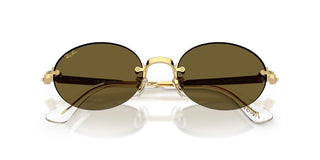 Ray-Ban RB 3929 unisex Gold Oval Sunglasses