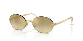 Ray-Ban RB 3929 unisex Gold Oval Sunglasses