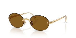 Ray-Ban RB 3929 unisex Gold Oval Sunglasses