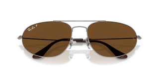 Ray-Ban RB 3945 unisex Ruthenium Oval Sunglasses