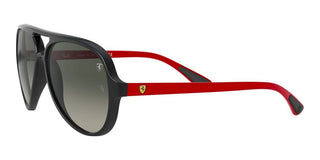 Ray-Ban RB 4125M SCUDERIA FERRARI unisex Black Pilot Sunglasses
