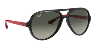 Ray-Ban RB 4125M SCUDERIA FERRARI unisex Black Pilot Sunglasses