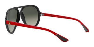 Ray-Ban RB 4125M SCUDERIA FERRARI unisex Black Pilot Sunglasses