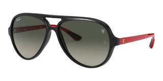 Ray-Ban RB 4125M SCUDERIA FERRARI unisex Black Pilot Sunglasses