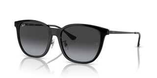 Ray-ban Rb 4333d Unisex Black Squared Sunglasses