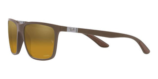 Ray-Ban RB 4385 men Brown Squared Sunglasses