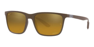 Ray-Ban RB 4385 men Brown Squared Sunglasses