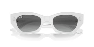 Ray-ban Rb 4430 Unisex White Squared Sunglasses