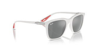 Ray-ban Rb 4433m Unisex White Squared Sunglasses
