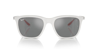 Ray-ban Rb 4433m Unisex White Squared Sunglasses