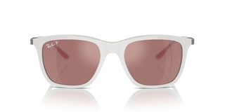 Ray-ban Rb 4433m Men White Squared Sunglasses