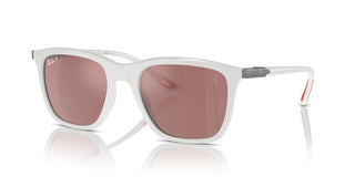 Ray-ban Rb 4433m Men White Squared Sunglasses