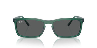 Ray-ban Rb 4435 Unisex Green Squared Sunglasses