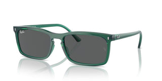 Ray-ban Rb 4435 Unisex Green Squared Sunglasses
