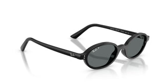 Ray-ban Rb 4472 Unisex Black Oval Sunglasses